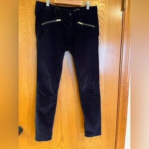 GAP Navy Velvet Skinny Jeans